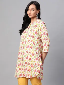 Floral Short Kurti Side Two