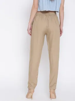 Liva Rayon Solid Trouser Back