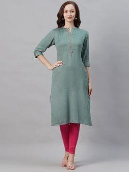 Dobby Texture Kurta Front