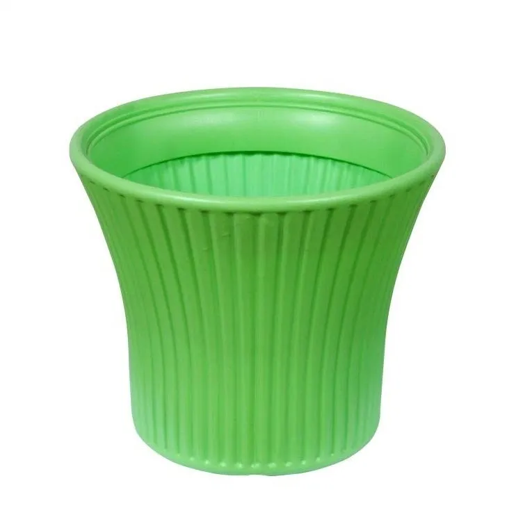 11 Inch Round Sunrise Pot - Green