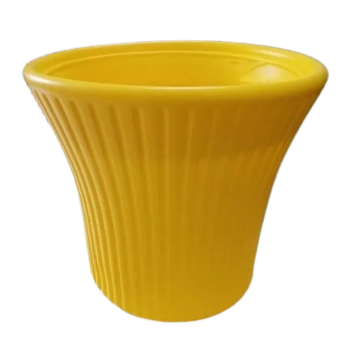 9 Inch Round Sunrise Pot - Yellow