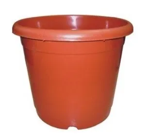 12 Inch Light Plastic Pot - Red