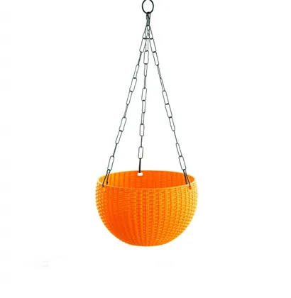 Buy 7 Inch Hanging Plastic Euro Basket - Orange Online | Urvann.com