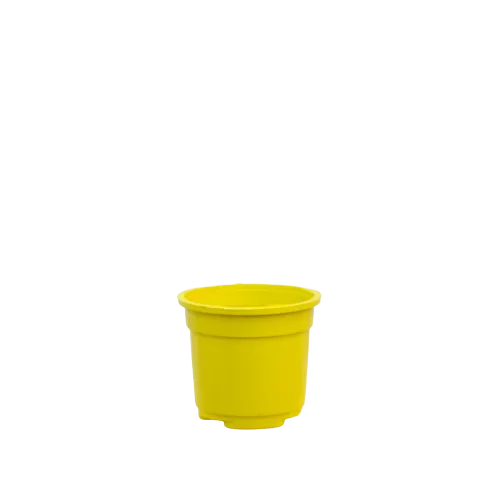 5X5 Inch Plastic Pot - Yellow