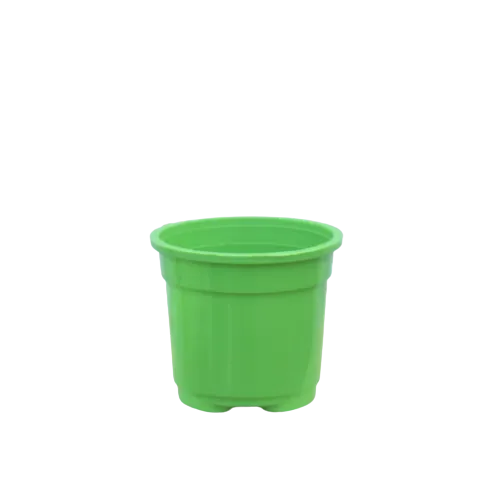 5X5 Inch Plastic Pot - Green