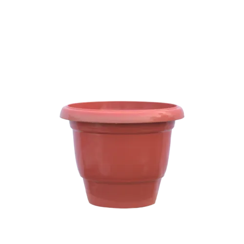14X14 Inch Modern - Red Plastic Pot