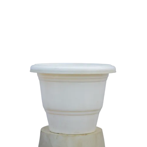 16X16 Inch Yuccabe Plastic Pot - White