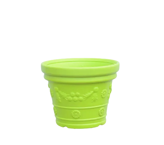 11.5X14 Inch Pearl Agro Plastic Pot - Light Green - Unbreakable