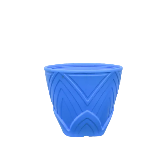 11X12 Inch Rose Plastic Pot - Unbreakable - Light Blue