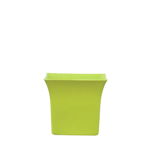 10X10 Inch Uber Square Plastic Pot - Light Green (Modern)