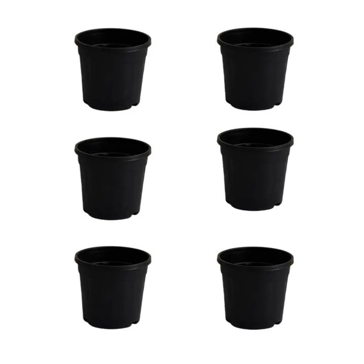 Set of 6 - 6 Inch Nursery Pots