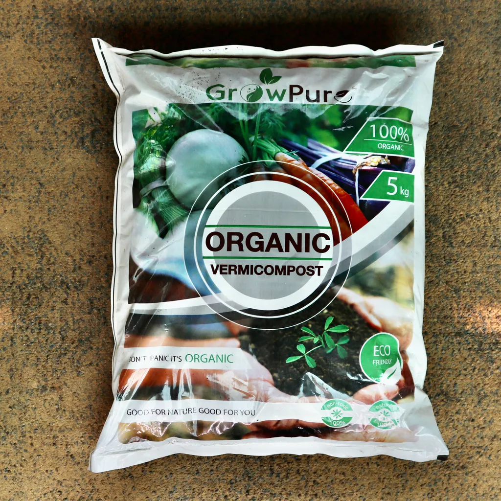 GrowPure Organic Vermicompost - 5Kg