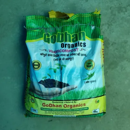 Buy GoDhan 10 kg Organic Vermicompost Online | Urvann.com