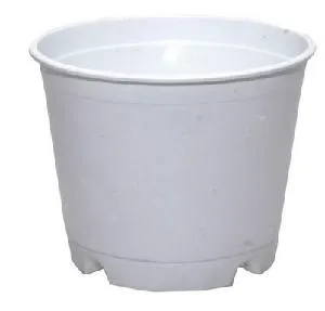 6 inch - White Nursery Pot