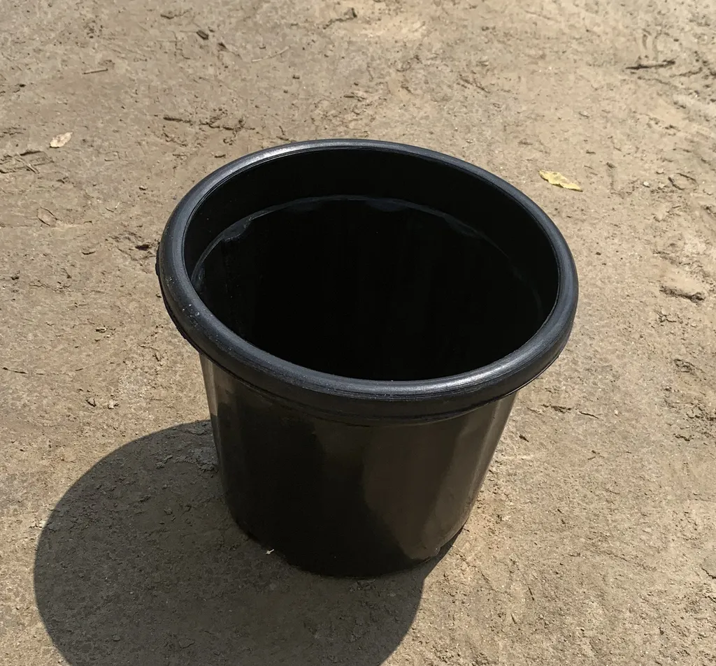 8 inch - Black Nursery Pot