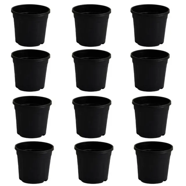 Set of 12 - 18 inch Black Nursery Pot
