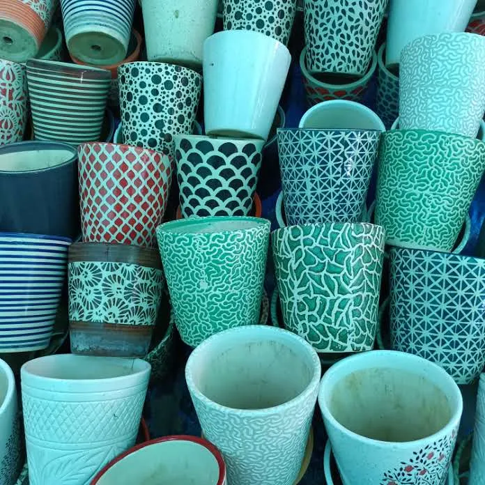 6 Inch Balti Designer Ceramic Pot (any colour & Design)