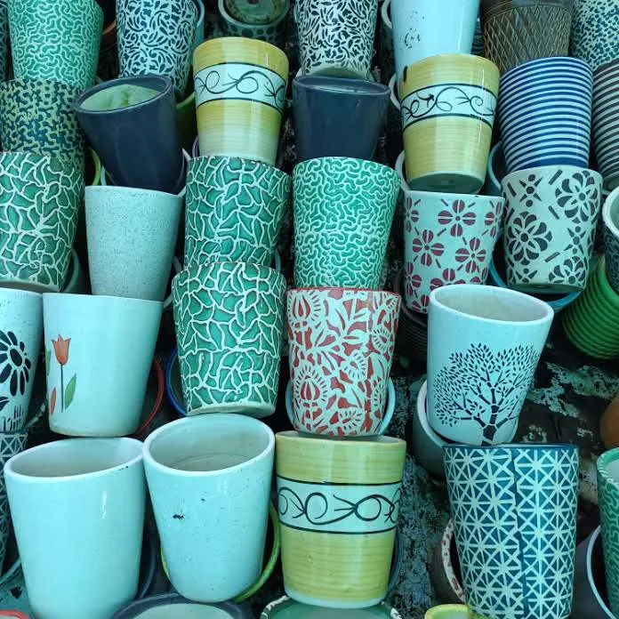 5 Inch Balti Designer Ceramic Pot (any colour & Design)
