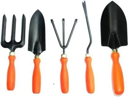 Set of 5 Gardening Tools with Plastic handles