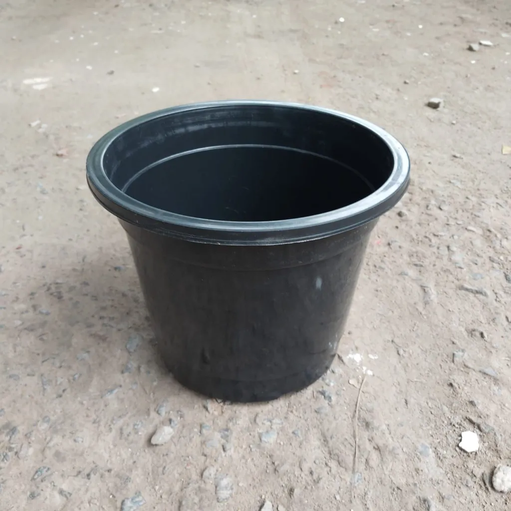 6 Inch Black Nursery Pot