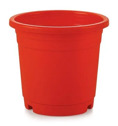 Buy 8 Inch Red Plastic Nursery Pot Online | Urvann.com