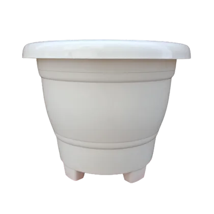 Buy 14 Inch White Leg Designer Plastic Pot Online | Urvann.com