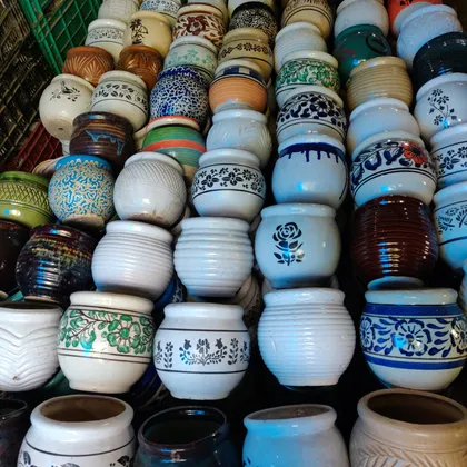 Buy Assorted 5.5 inch ceramic pot (Any colour) Online | Urvann.com