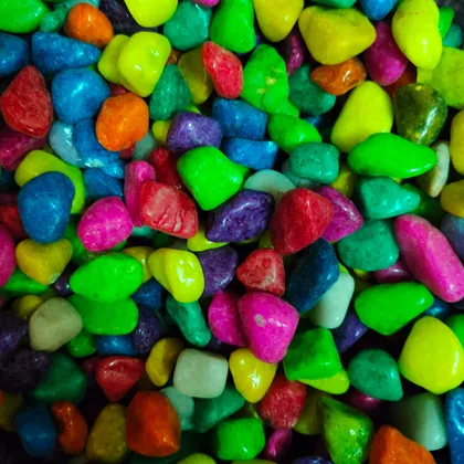 Buy Decorative Mix Coloured Pebbles - 500 gm Online | Urvann.com