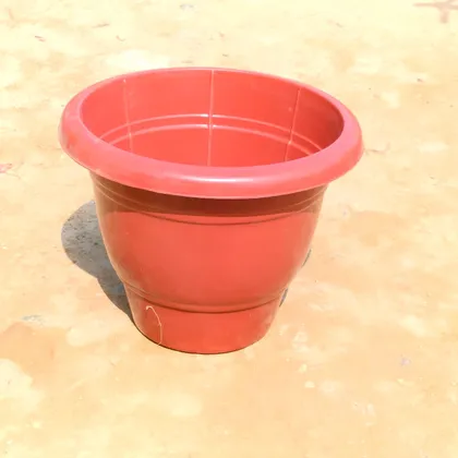 Buy 10 Inch Classy Red Plastic Pot Online | Urvann.com