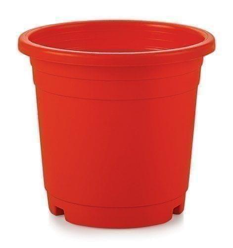 6 Inch Red Plastic Nursery Pot