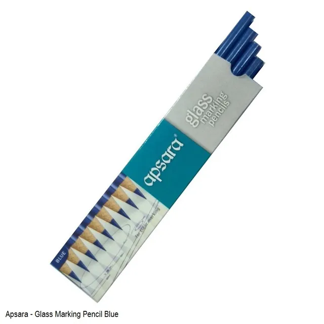 apsara glass marking pencil blue