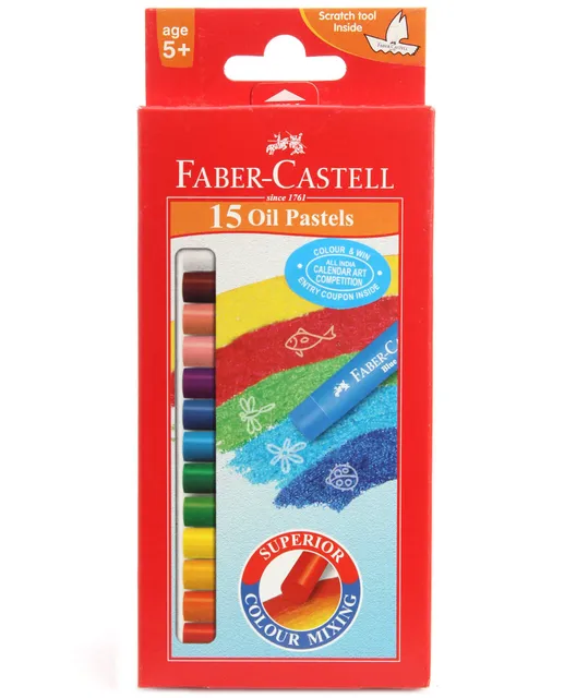 Fabercastell तेल पेस्टल 15 रंगों