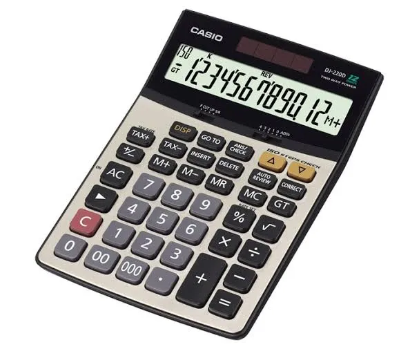 casio DJ220D calculator