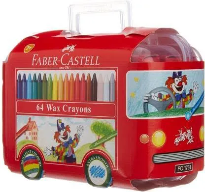 Faber- castell crayon bus 64- wax crayons