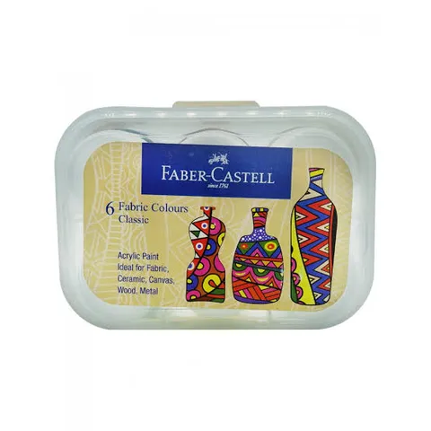 Faber castell fabric colours classic - set of 6