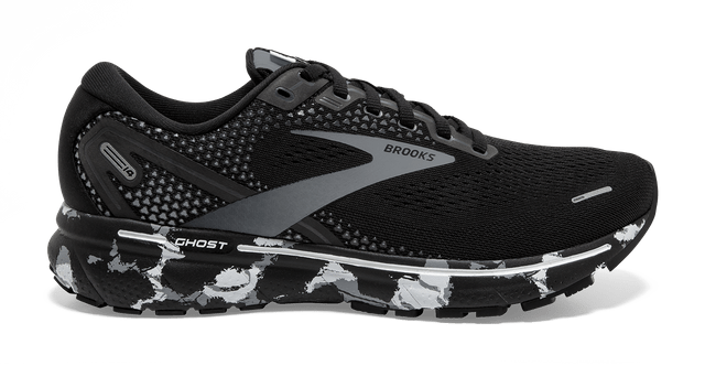 BROOKS Ghost 14 Men's Running Shoe -Black/Grey/White