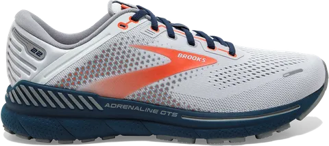 BROOKS Adrenaline GTS 22 Men's Running Shoe - Arctic/Red/Titan