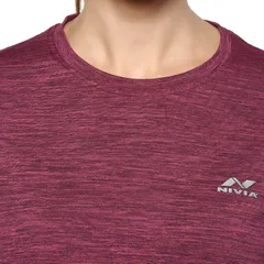 NIVIA Hydra-1 Tee Women Round Neck  T-Shirt - Quick-Dry