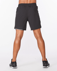 2XU Men's Aero 7" Shorts Black - Silver Reflector - Quick-Dry