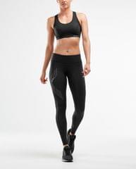2XU Motion Mid Rise Compression Tight Black - Quick-Dry