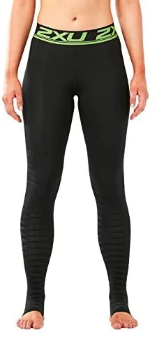 2XU Power Recovery Compression Tights -  Black - Quick-Dry