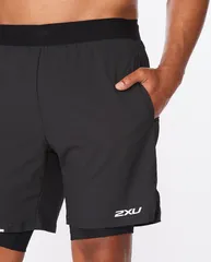 2XU Aero 2-in-1 7Inch Shorts - Quick-Dry