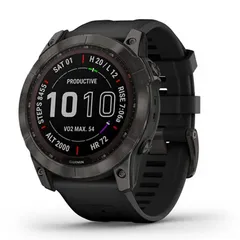 Garmin Watch Fenix 7X Solar, Silicon Band