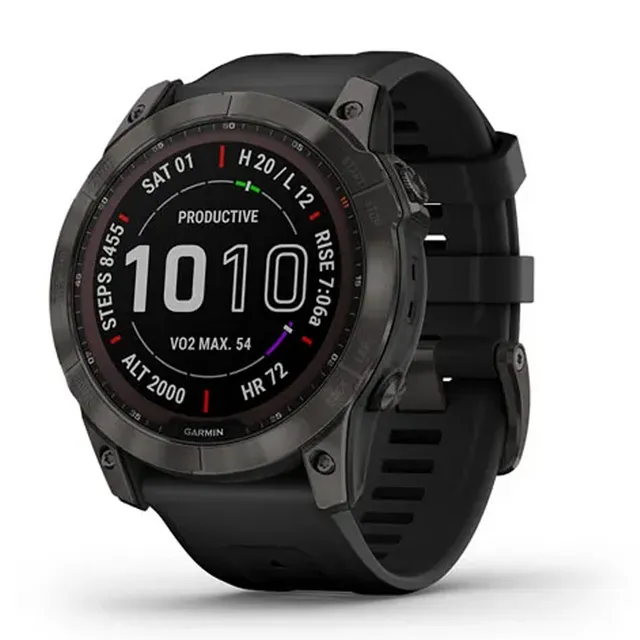 Garmin Watch Fenix 7X Solar, Silicon Band