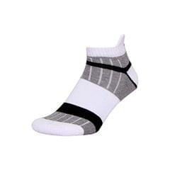 NIVIA Anklet Stripes Sports Socks (Pack of 3) Black, White, Grey - Freesize
