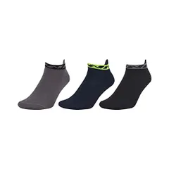 NIVIA Anklet Performance Sports Socks (Pack of 3) Grey, Navy, Black - Freesize