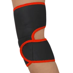 NIVIA Orthopedic Elbow Black/Red Support Open Adjustable