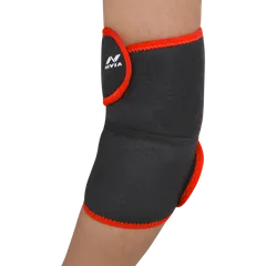 NIVIA Orthopedic Elbow Black/Red Support Open Adjustable