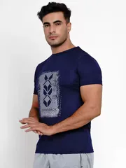 Nivia  Nitro-9 Men Round Neck T-Shirt - Quick-Dry
