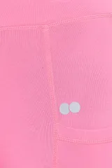 Clovia Snug Fit Active Ankle-Length Tights in Baby Pink - Quick-Dry